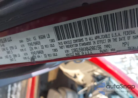 2008 Dodge Nitro Slt/Rt из США, поврежденный, VIN 1D8GU58K08W286156